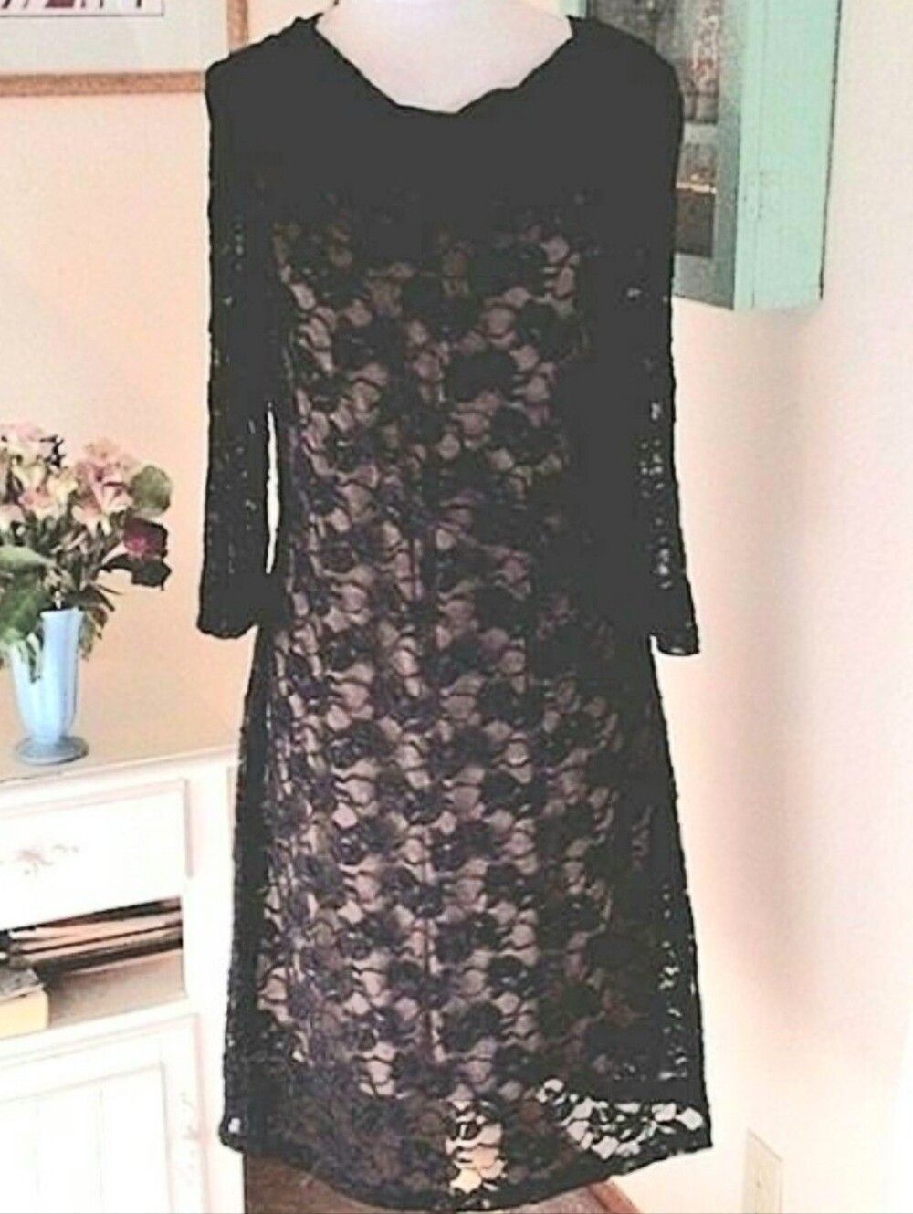 NWT Coldwater Creek Black Lace Dress